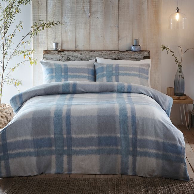 SINGLE DUVET COVER Appletree Hygge Verbier Blue