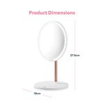 Carmen Rechargeable LED Magnetic Mirror With Light