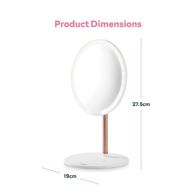 Carmen Rechargeable LED Magnetic Mirror With Light