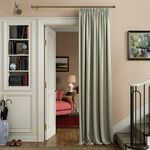 JOULES  FLORAL FOULARD LINED Curtains 66x54 Creme/Multi