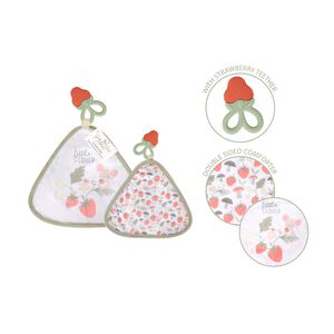 First Steps Garden Tale Teether Strawberry Blanket