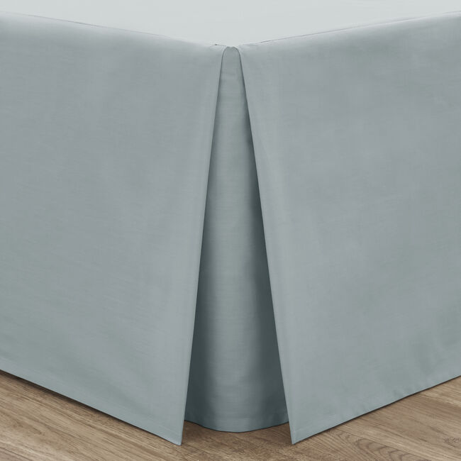 DOUBLE PLATFORM VALANCE Luxury Percale Duck Egg 9I