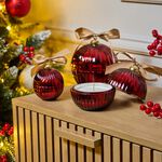 Ambianti Christmas Bauble Red 65g Candle