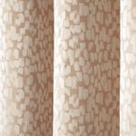 GEO TEXTURE JACQUARD NATURAL 66x54 Curtain
