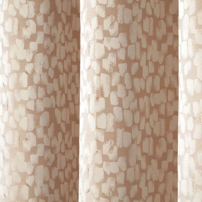 GEO TEXTURE JACQUARD NATURAL 66x54 Curtain