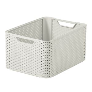 Curver Style 30L White Rattan Storage Box