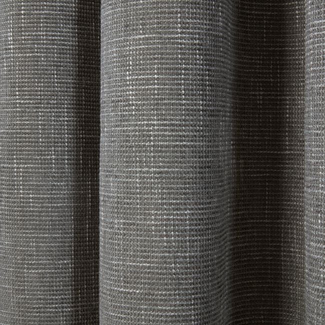 PENCIL PLEAT BLACKOUT THERMAL BASKETWEAVE GREY 66x90 Curtain 