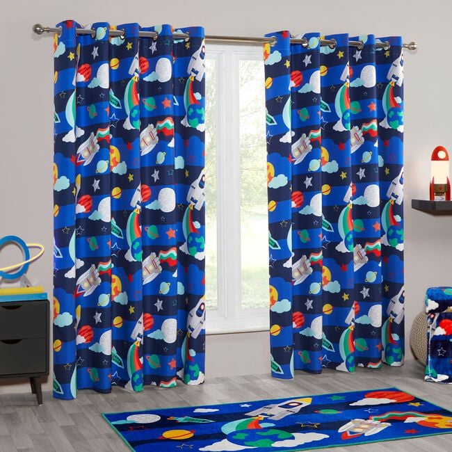 BLACKOUT GROOVY SPACE 66x54 Curtain