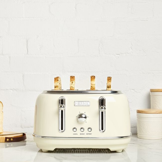 Haden Highclere 4 Slice Cream Toaster 