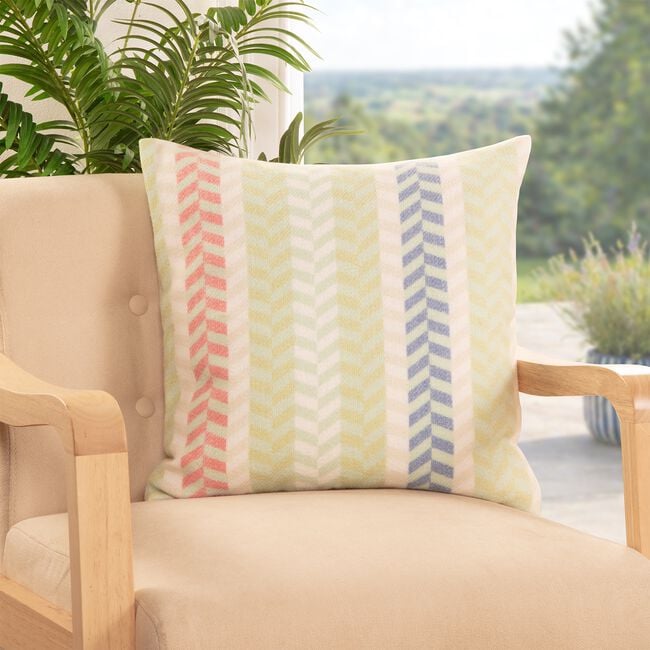 Seafoam Stripe 45cm x 45cm Cushion
