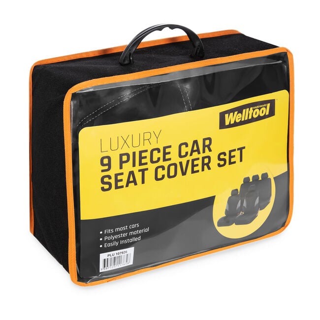 Luxury 9 Piece Car Seat Cover Set