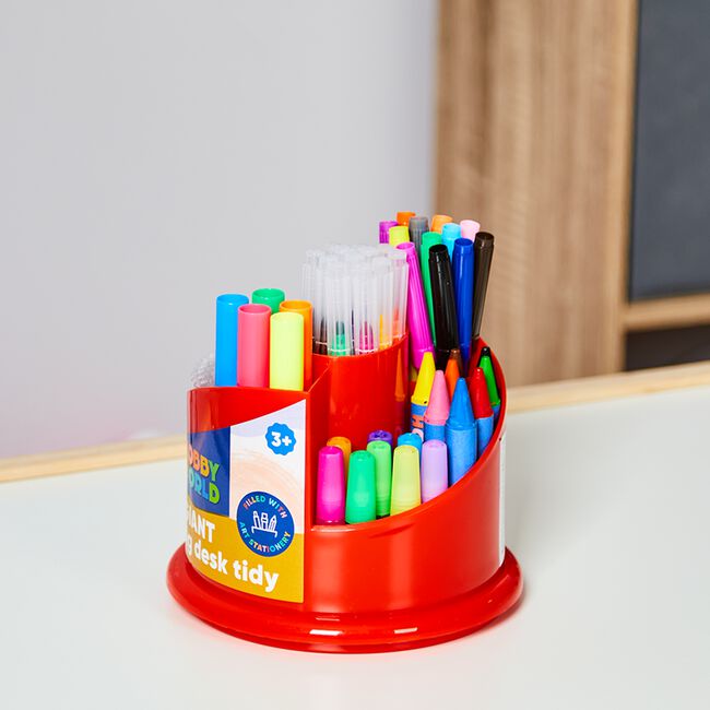 Hobby World 77 Piece Spinning Desk Tidy