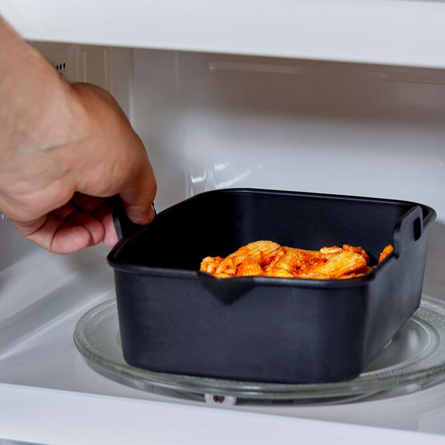 Tower Black Rectangular Air Fryer Tray - 2 Pack