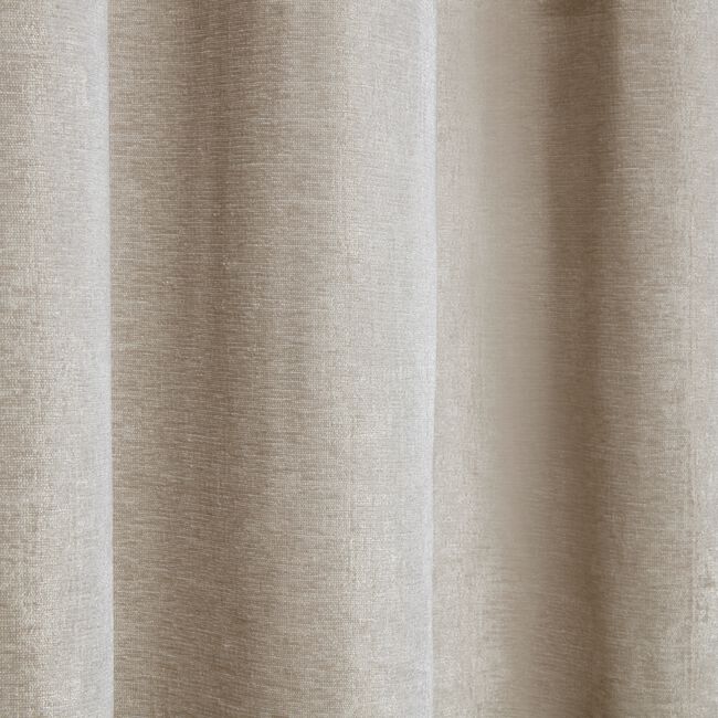 PENCIL PLEAT BLACKOUT & THERMAL TEXTURED SILVER 66x54 Curtain
