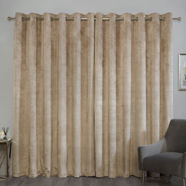 BLACKOUT & THERMAL BANDED GOLD 66x54 Curtain