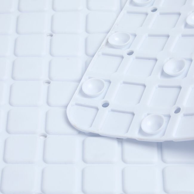 ANTI BACTERIAL WHITE  53x53cm Shower Mat