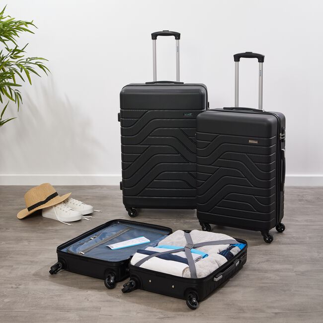 MEDIUM LIGHTWEIGHT HARDSHELL LUGGAGE - BLACK
