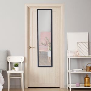 OVER THE DOOR Mirror Black 30 x 120cm