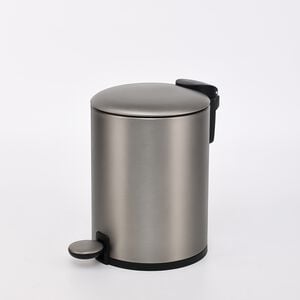 SILVIE STEEL GREY 3L SOFT CLOSE BATHROOM Bin