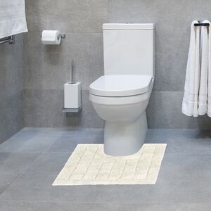 COTTON BRICK CREAM 50x50 Pedestal Mat