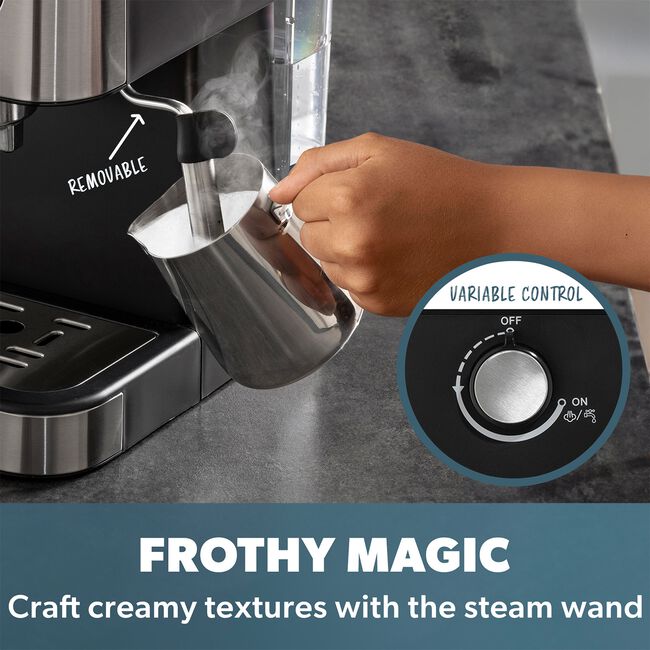 Daewoo Espresso Coffee Maker with Steam Wand