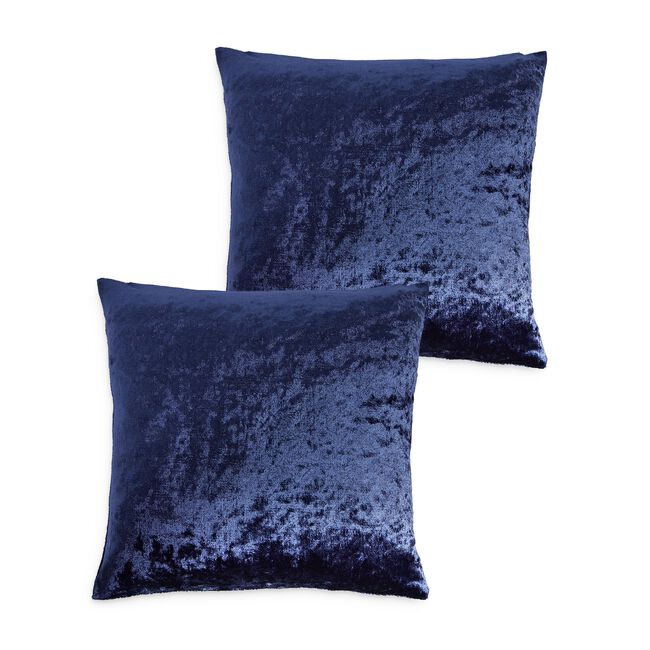 Velvet Crush Cushion Cover 2 Pack 45x45cm - Navy