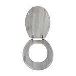 MODERN GREY OAK EFFECT Toilet Seat
