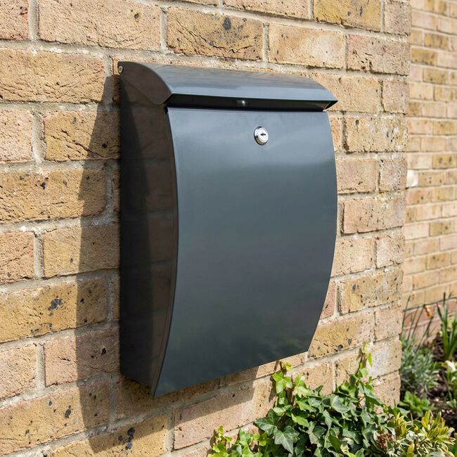 Postplus All Weather Letterbox Grey