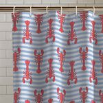 Catherine Lansfield Lobster Shower Curtain