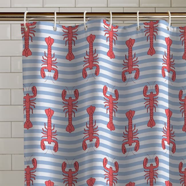 Catherine Lansfield Lobster Shower Curtain