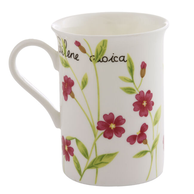 Vintage Botanical Bone China Mug
