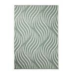 Swirls Green 150cm x 210cm Outdoor Rug - Green