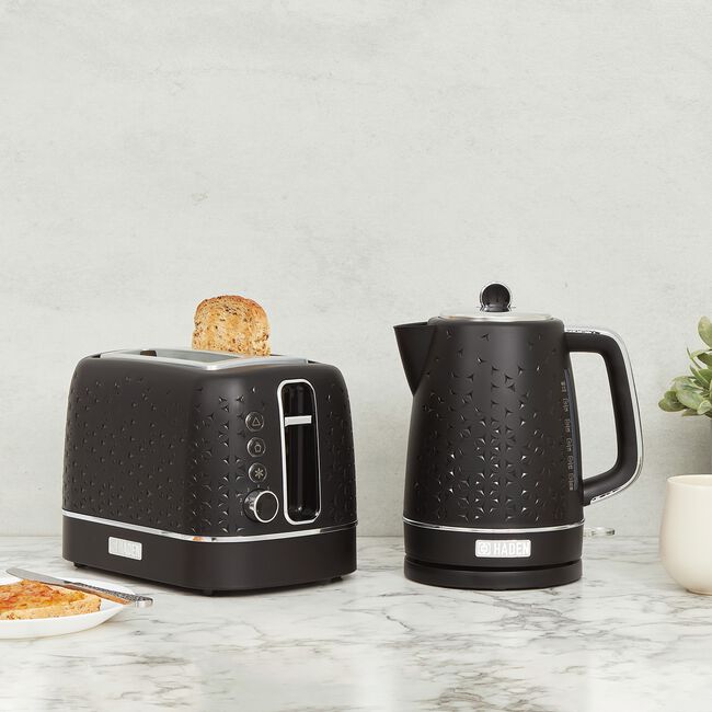 Haden Starbeck 2 Slice Black Toaster