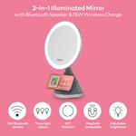 Carmen 3 in 1 LED Mirror With Bluetooth Speaker