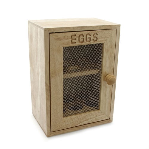 Rubberwood Egg Cabinet