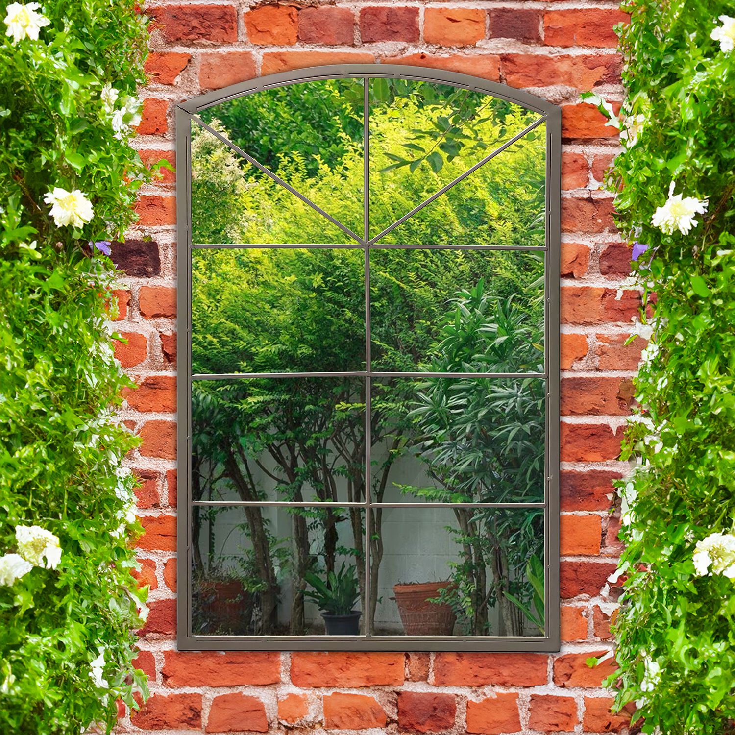 Grey Arch Garden Mirror Home Store + More