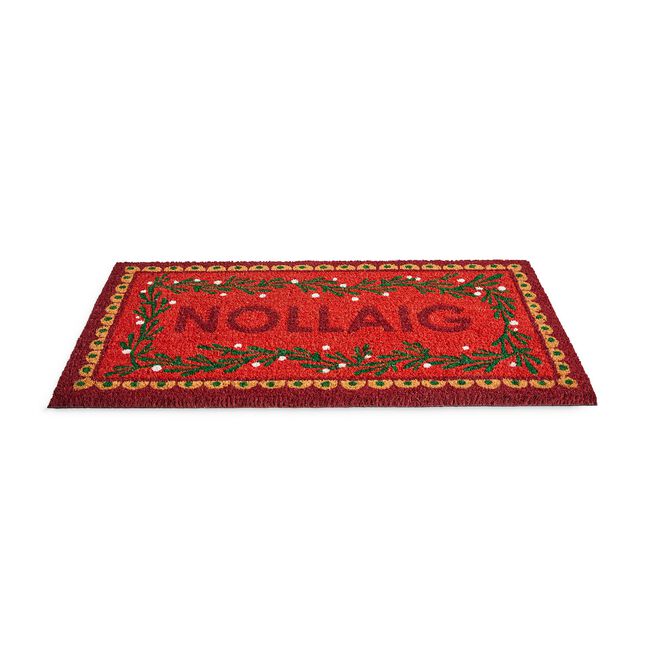 Nollaig Red Doormat 40cm x 70cm 