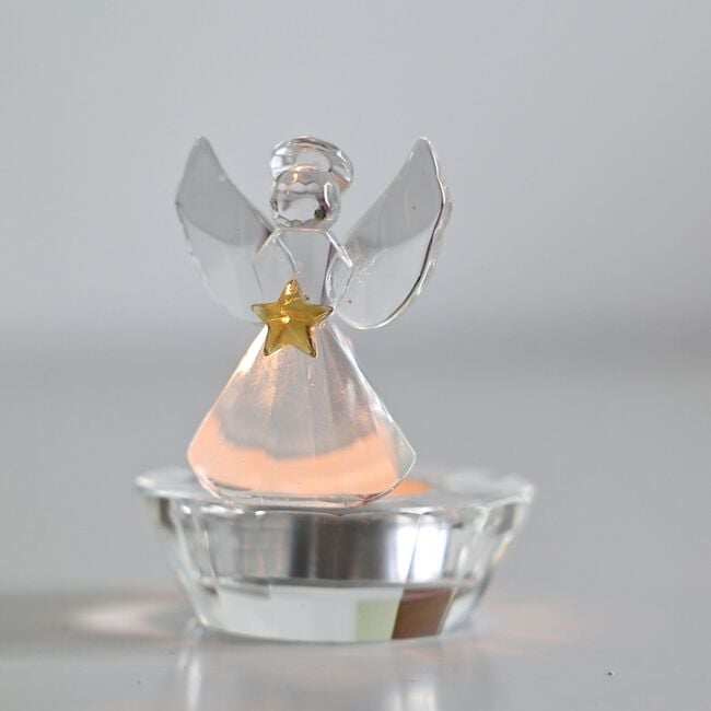 Cashel Living Crystal Angel Tealight Holder