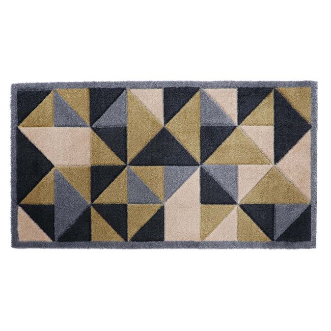 JVL Solemate Hand Carved Trimertric Door Mat 