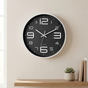 Moda Black 30cm Clock