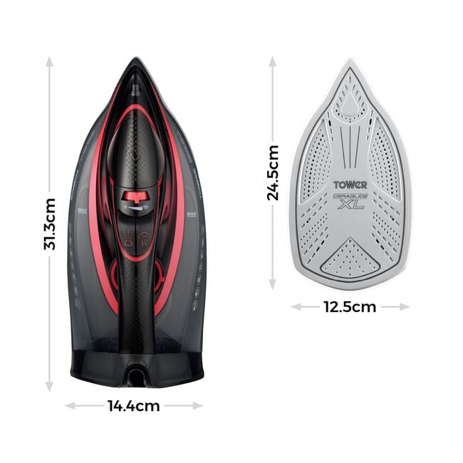 Tower Ceraglide 3100W Steam Iron XL