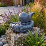 Solar Whale Garden Water Feature