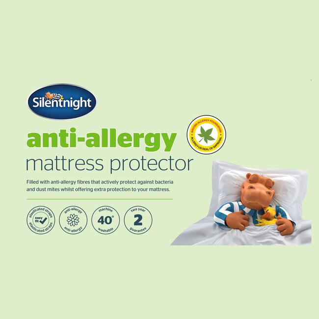 SILENT NIGHT ANTI ALLERGY Mattress Protector  SKS