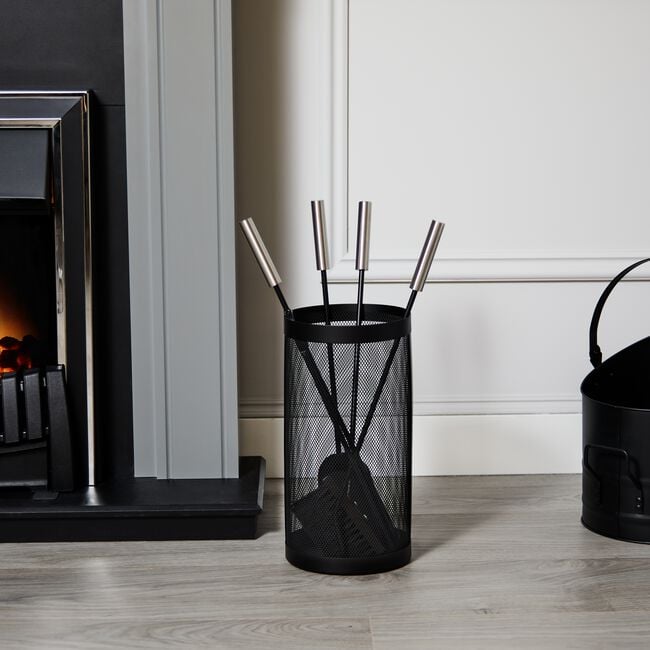 Silverflame 5pc Companion Set With Chrome Handle 