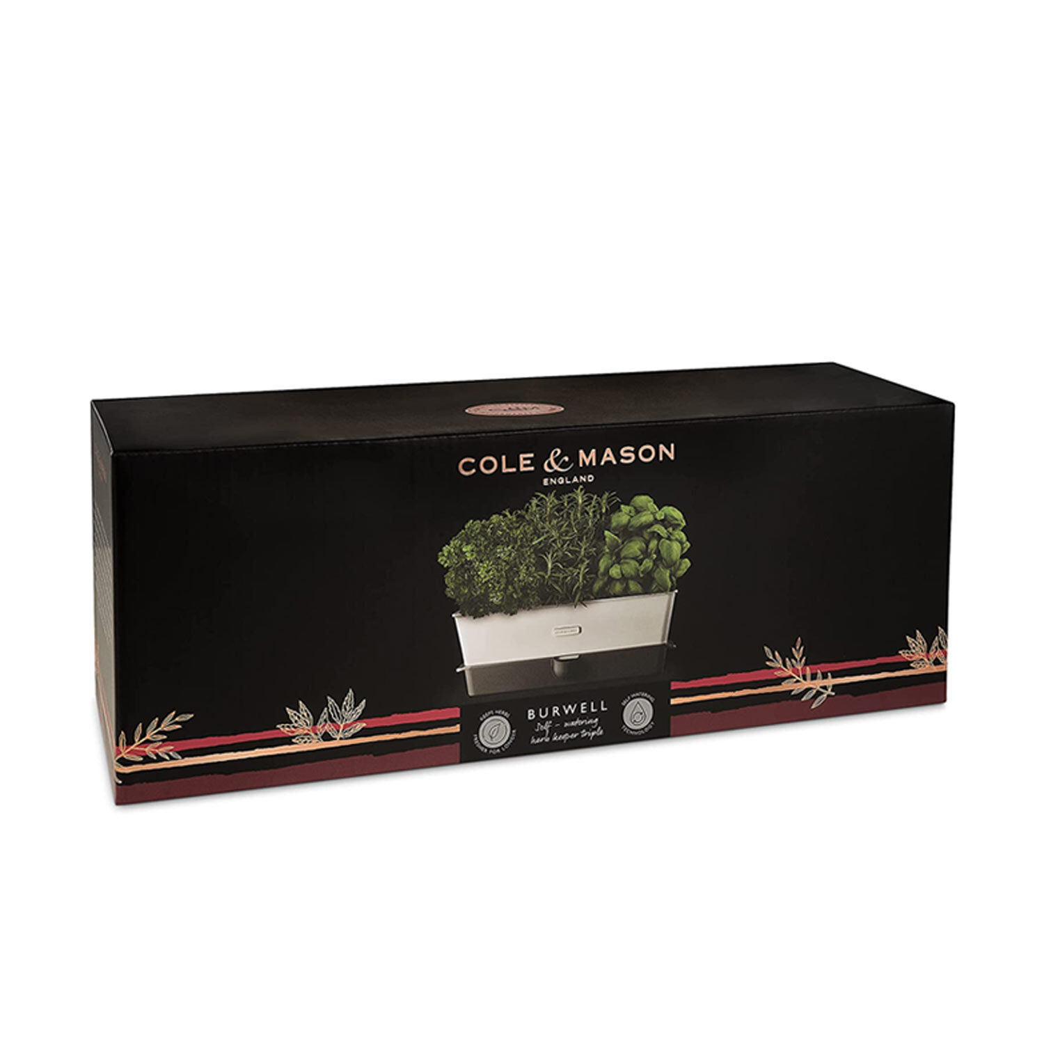 Cole & Mason Triple Self Watering Herb Keeper Home Store + More