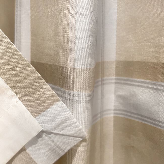 FUSION BALMORAL CHECK NATURAL 66X72 Curtain 