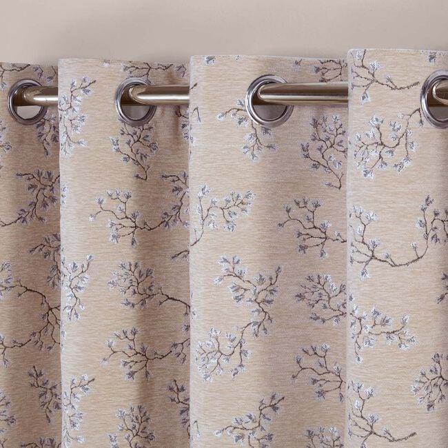 MAY BLOSSOM NATURAL 66x54 Curtain