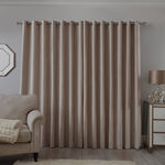 BLACKOUT & THERMAL TEXTURED NATURAL 66x54 Curtain