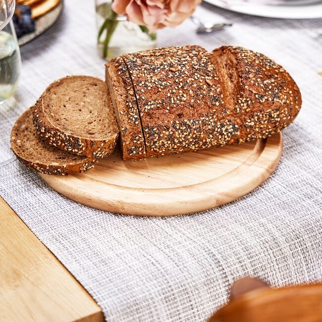 Apollo Rubberwood Round Bread & Cheese Board 25cm