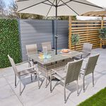 Serino 7 Piece Rattan Dining Set